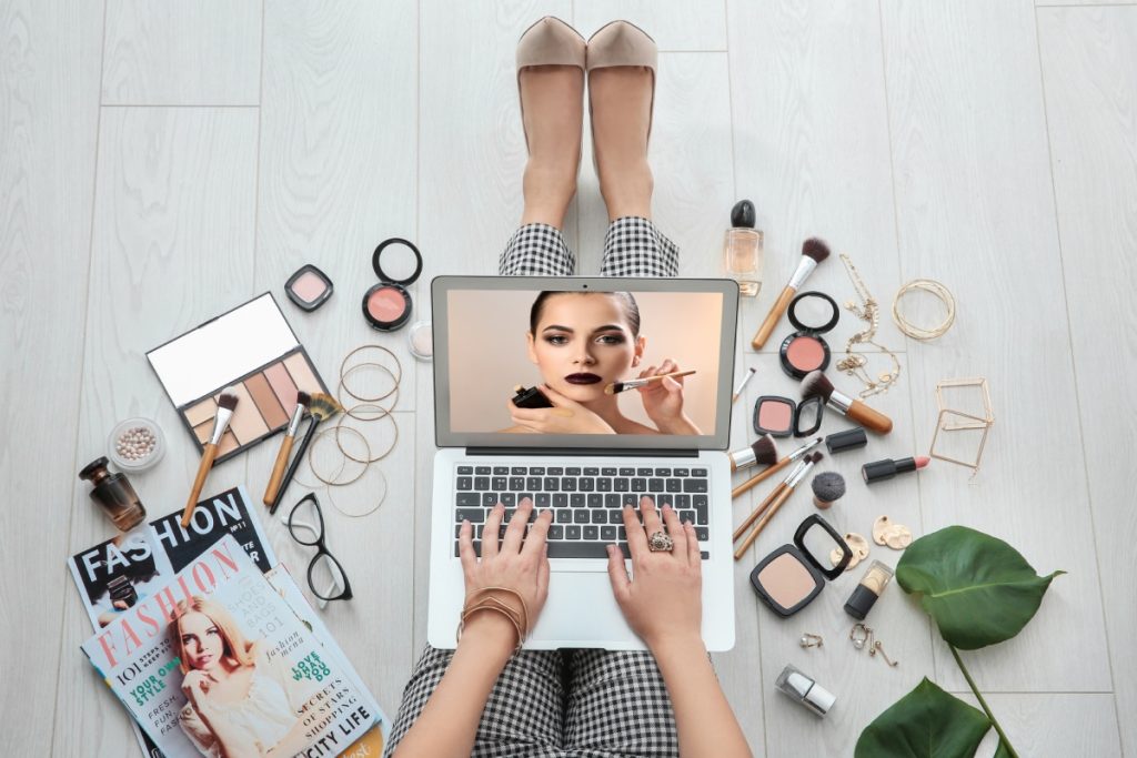 Girl attending a beauty training course