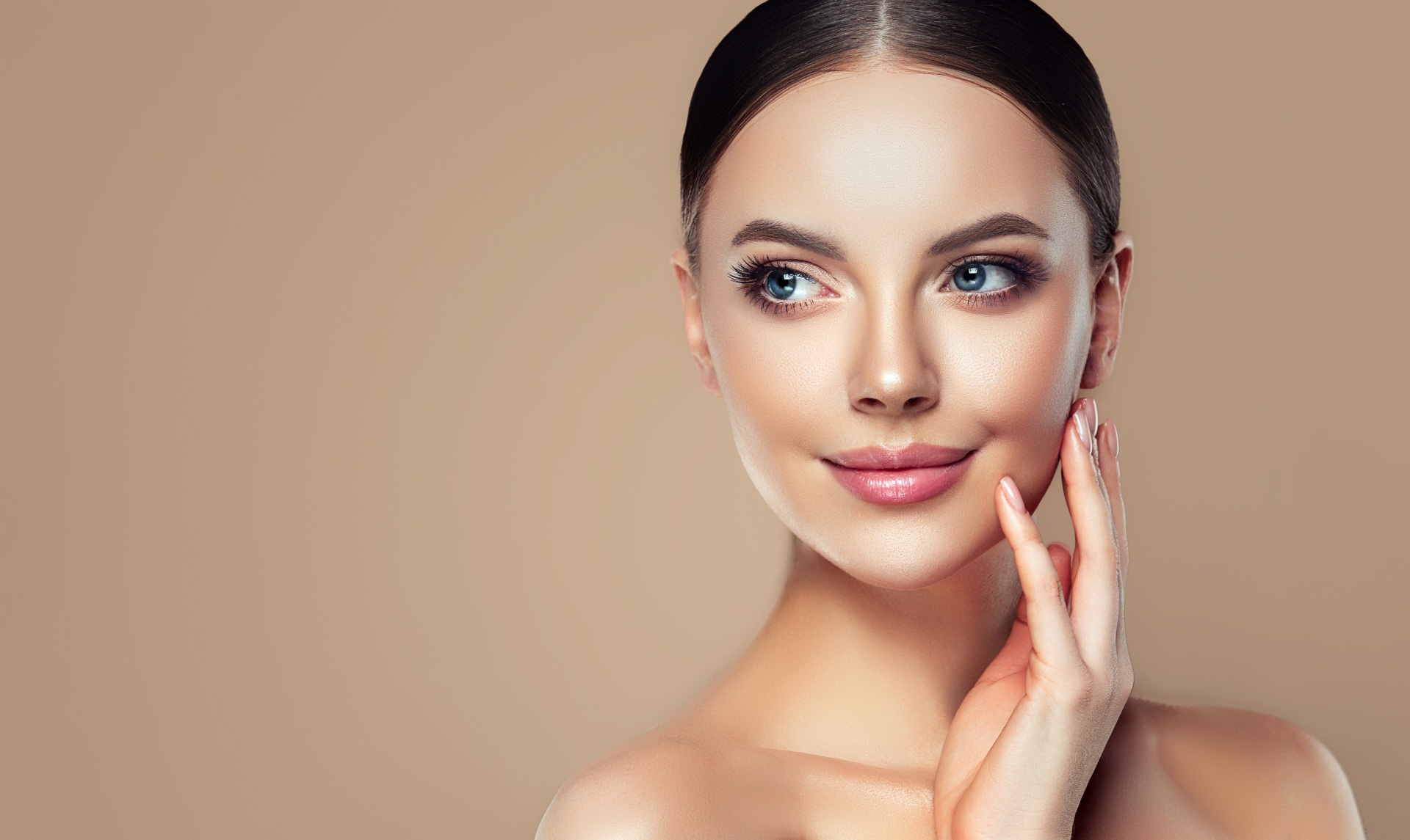 Beautiful lady with makeup